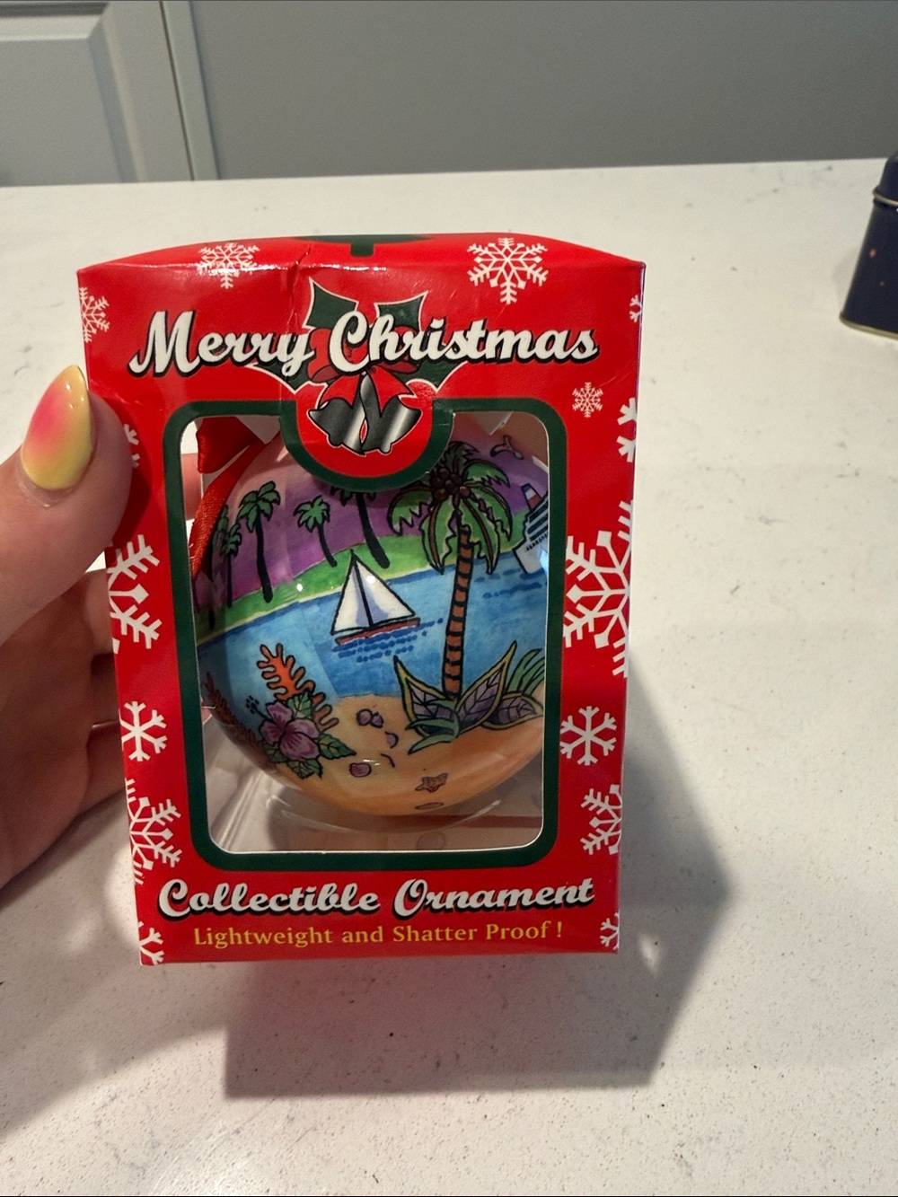 Princess Cays Bahamas Tropical Beach Holiday Ornament - Multicolor